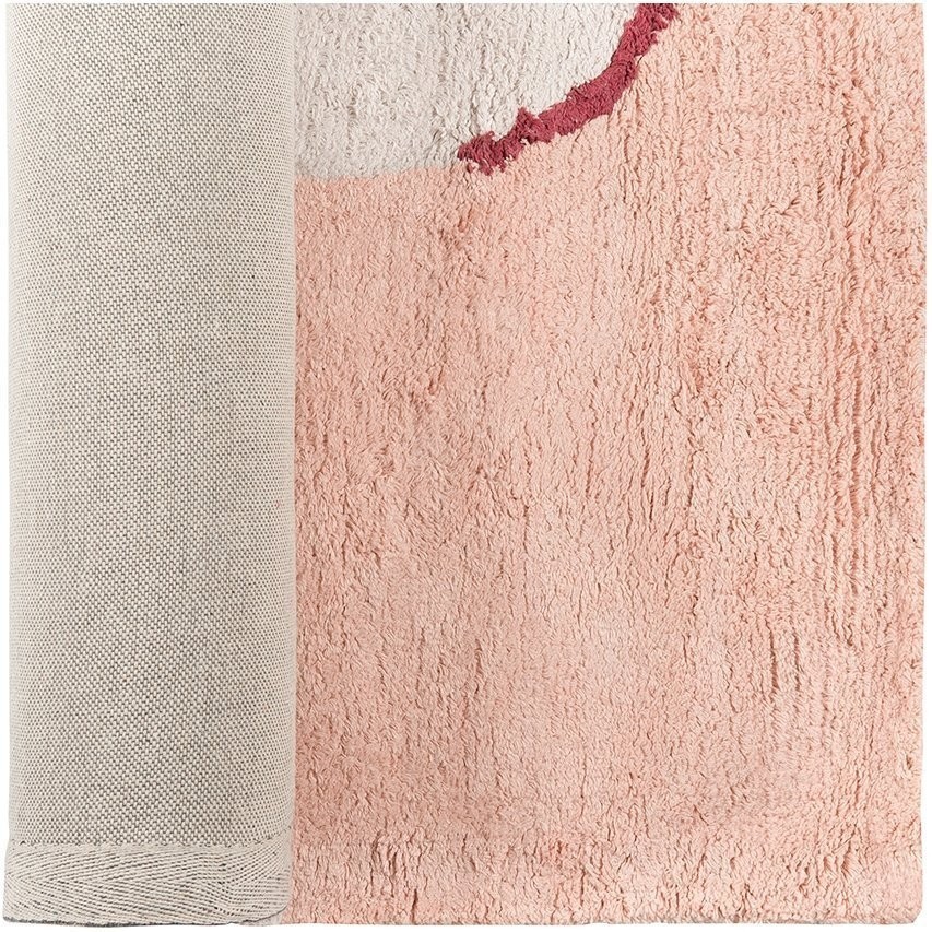 Ковер из хлопка бежевого цвета с авторским принтом из коллекции freak fruit, 120х180 см (69429)