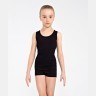 Купальник гимнастический Eva, без рукавов, полиамид, черный, детский (784054)