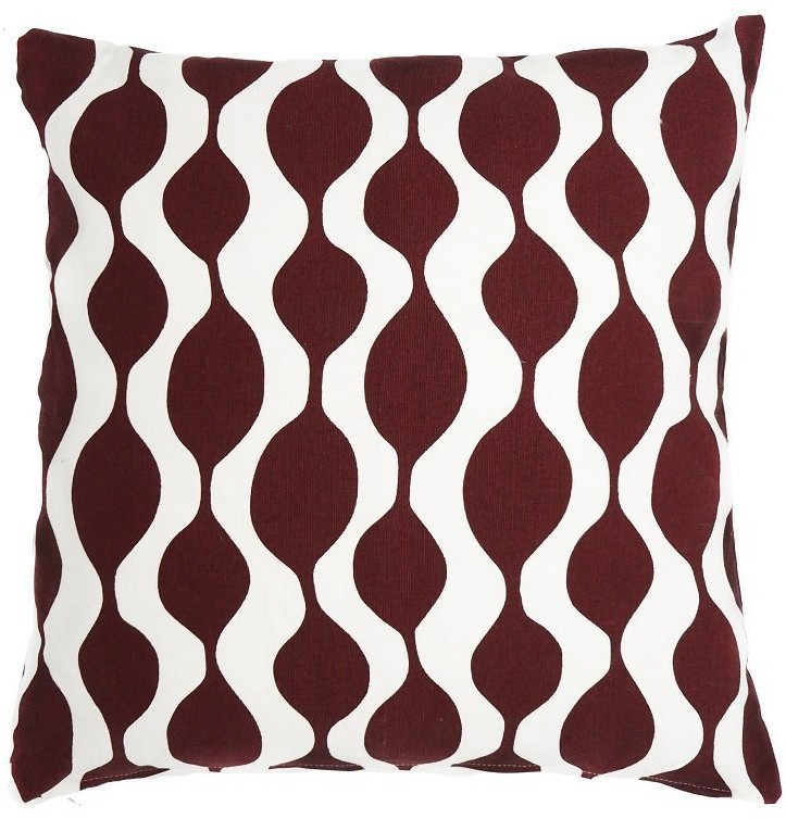 Чехол на подушку traffic, бордового цвета из коллекции cuts&pieces, 45х45 см (74423)