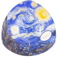 Тарелка треугольная Звездная ночь (В. Ван Гог), 17х17 см - CAR198-7360 Carmani