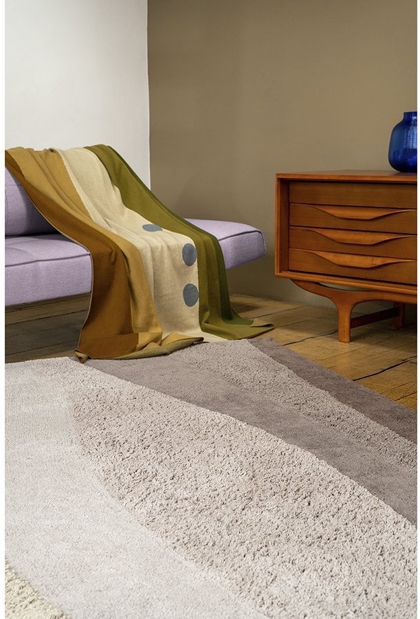 Ковер из хлопка с рисунком rice plantation из коллекции terra, 160х230 см (74496)