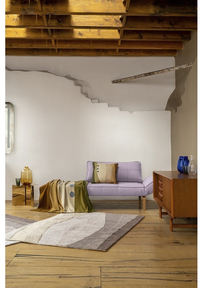 Ковер из хлопка с рисунком rice plantation из коллекции terra, 160х230 см (74496)