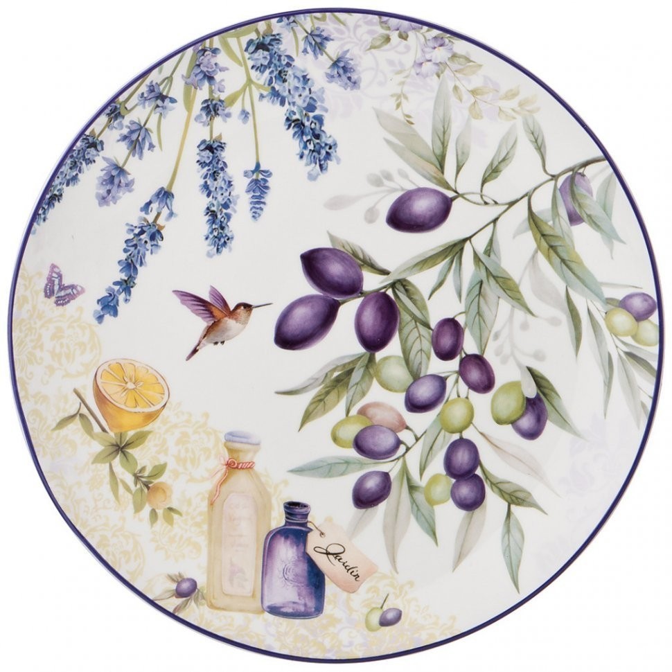 Набор тарелок обеденных lefard "прованс оливки" 2 шт. 25,5 см (104-601)