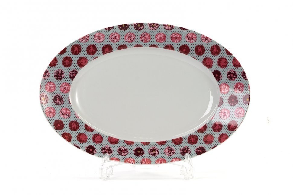 Блюдо овальное 35 см Isis МАЛИНА (531235 2255)