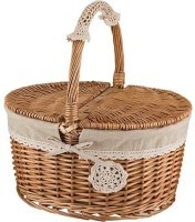 Корзина для пикника  с ручкой 40*31*23/41 см Lefard (119-242)