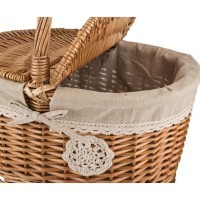 Корзина для пикника  с ручкой 40*31*23/41 см Lefard (119-242)