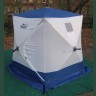 Зимняя палатка куб Следопыт 1,8*1,8 м Oxford 210D PU 1000 PF-TW-11/12 (белый/синий) (61188s66652)