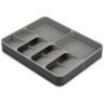 Органайзер для столовых приборов раздвижной drawerstore, серый (71207)