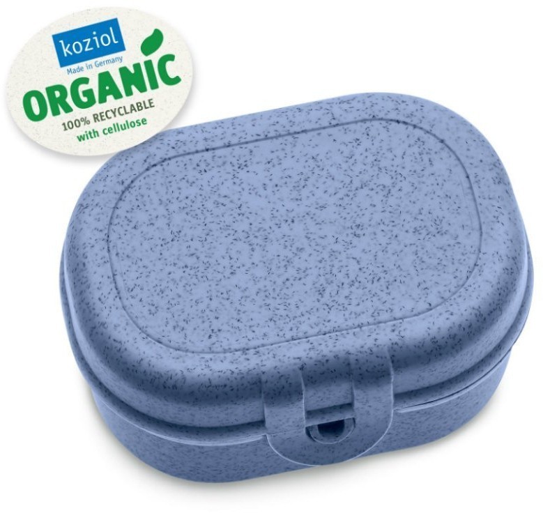 Ланч-бокс pascal, organic, 9,7х5,2х7 см, синий (67275)