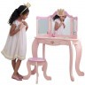 Туалетный столик (трельяж) с зеркалом для девочки "Принцесса" (Princess Vanity & Stool) (76123_KE)