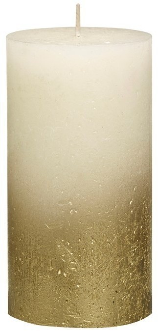 Свеча декор. Rustic 130*68мм кремов.с вкрапл.металлик золото(6) (TT-00001736)