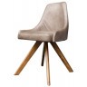 Стул BlossomChair, дерево, кожа, Brown, ROOMERS FURNITURE