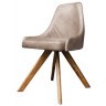 Стул BlossomChair, дерево, кожа, Brown, ROOMERS FURNITURE
