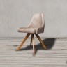 Стул BlossomChair, дерево, кожа, Brown, ROOMERS FURNITURE