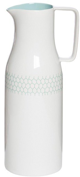 Кувшин бело-бирюзовый 11*9*25.5 (00002638)