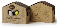 Держатель для ключей duo sparrow, коричневый/белый/розовый (74965)