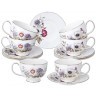Чайный набор lefard "bouquet" на 6 пер. 12 пр. 280 мл (590-639)