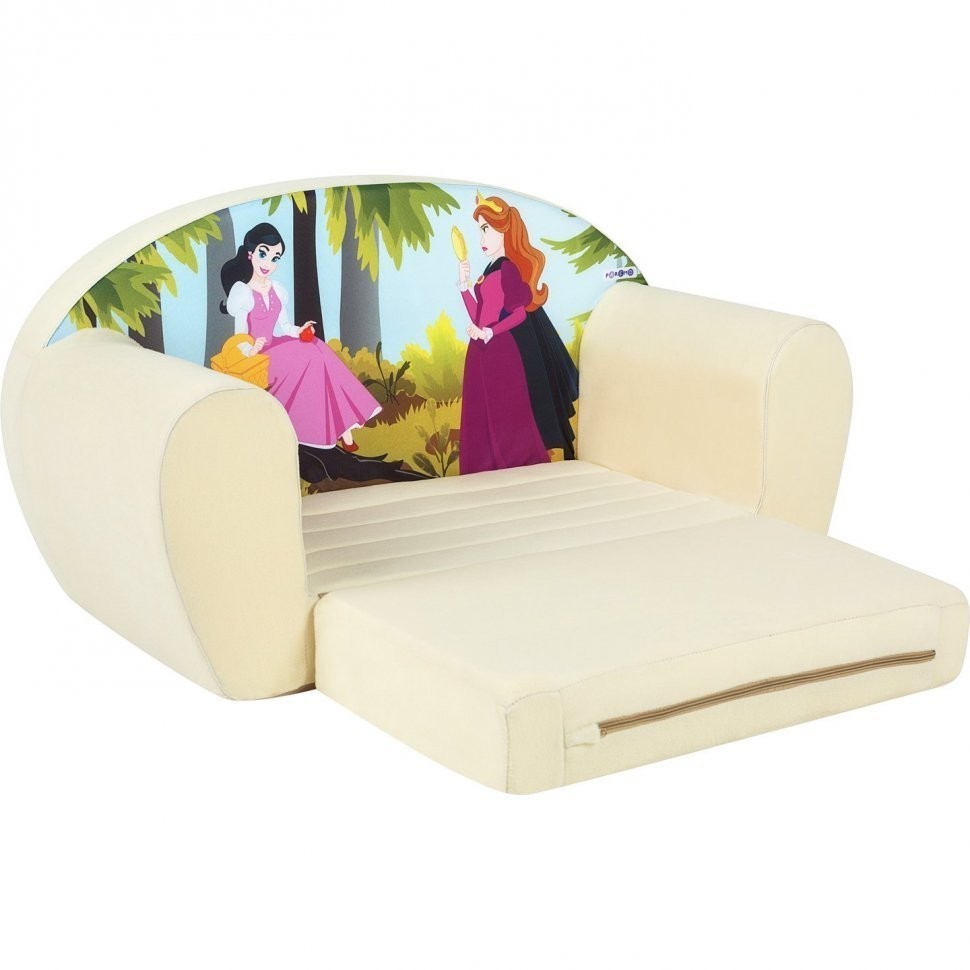 Раскладной бескаркасный (мягкий) детский диван серии "Сказки", Спящая красавица (PCR320-121)