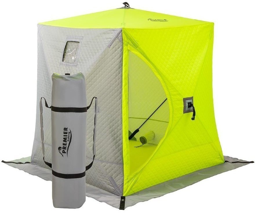 Зимняя палатка Куб Premier трехслойная 1,8х1,8 (PR-ISCI-180YLG) (61164)