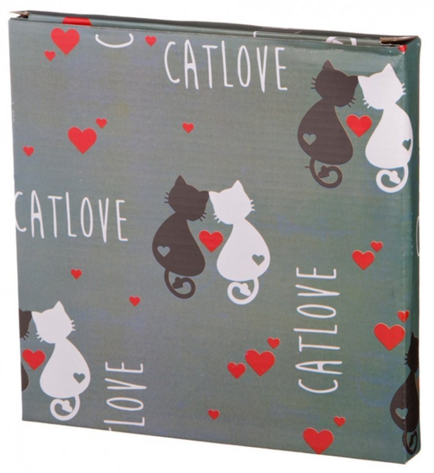 Тарелка десертная "cats love" 20,3*20,3*2 см. Lefard (230-058)