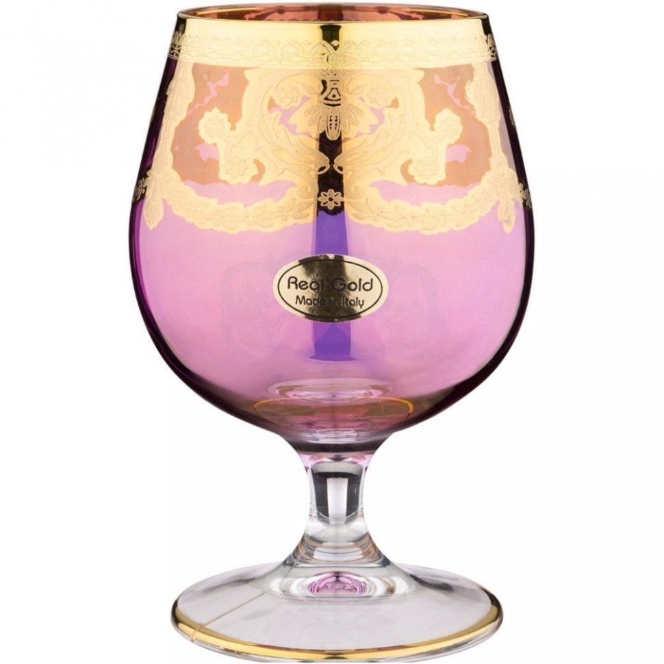 Набор бокалов для коньяка из 6 штук 530мл "veneziano golors" ART DECOR (326-073)