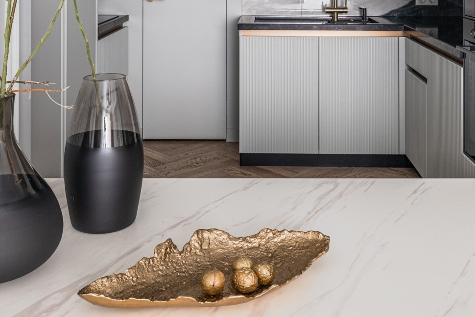 Тарелка декоративная цвет золото 45,1*22,9*7см (TT-00011821)