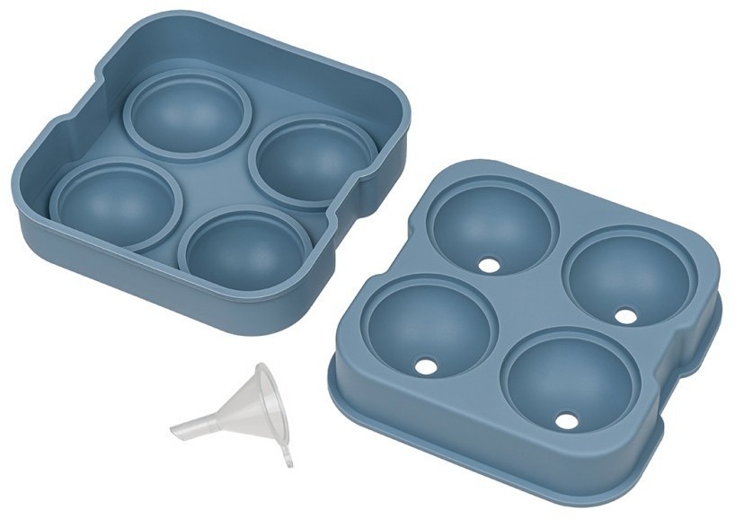 Форма для льда малая на 4 шара grey HJ-IM01 GREY