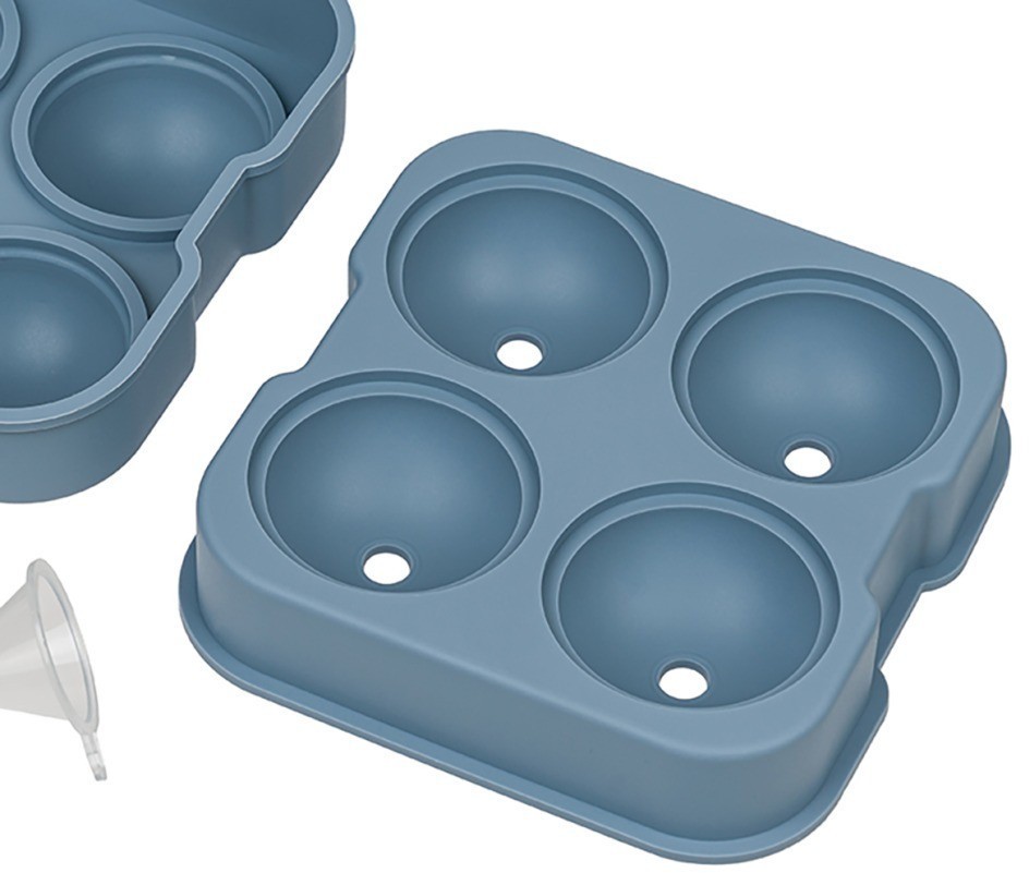 Форма для льда малая на 4 шара grey HJ-IM01 GREY