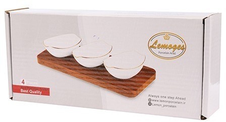 Менажница керамическая для сервировки 3 блюда LORAINE (90053-435)