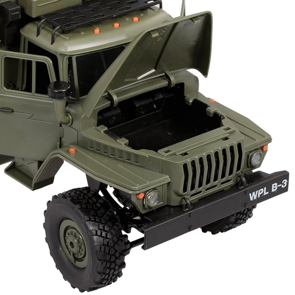 Радиоуправляемый внедорожник WPL Советский военный грузовик Урал 6WD 1:16 (WPLB-36-7)