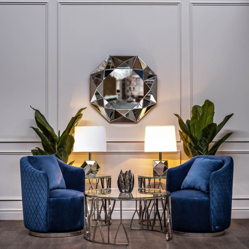 Зеркало с объемной рамой d81см (TT-00001703)