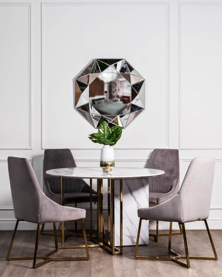 Зеркало с объемной рамой d81см (TT-00001703)