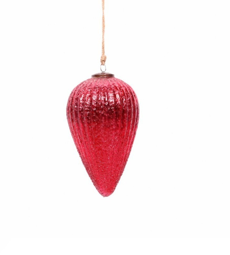 Новогодняя игрушка ND-75B, стекло, Red, ROOMERS FURNITURE