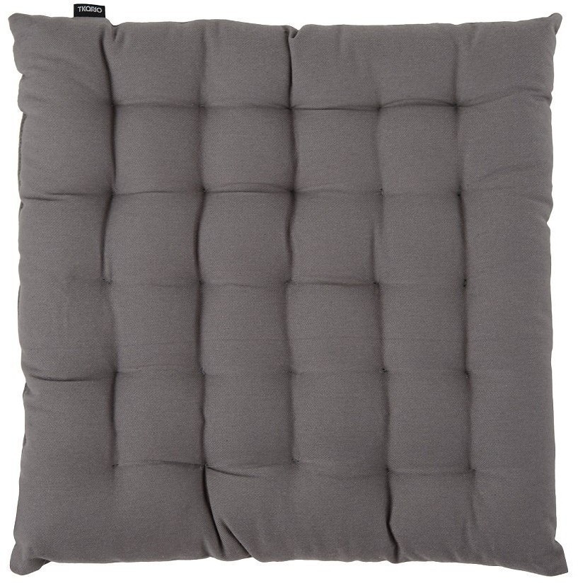 Подушка на стул из хлопка серого цвета из коллекции essential, 40х40 см (69762)