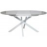 Стол обед.круг раскл.керам.бел. 170(120)*120*76см (TT-00004906)