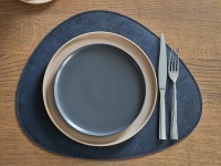 Набор из 4-х двухсторонних сервировочных салфеток drop, 33х41 см, синий/светло-серый (79237)