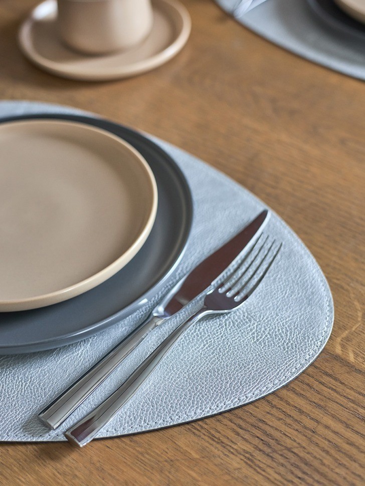 Набор из 4-х двухсторонних сервировочных салфеток drop, 33х41 см, синий/светло-серый (79237)