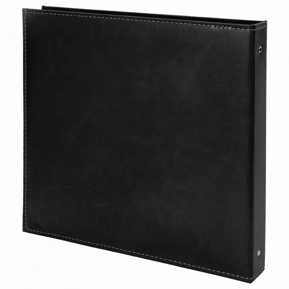 Фотоальбом Brauberg Premium Black 20 магнитных листов 30х32 см под кожу черный 391186 (91051)