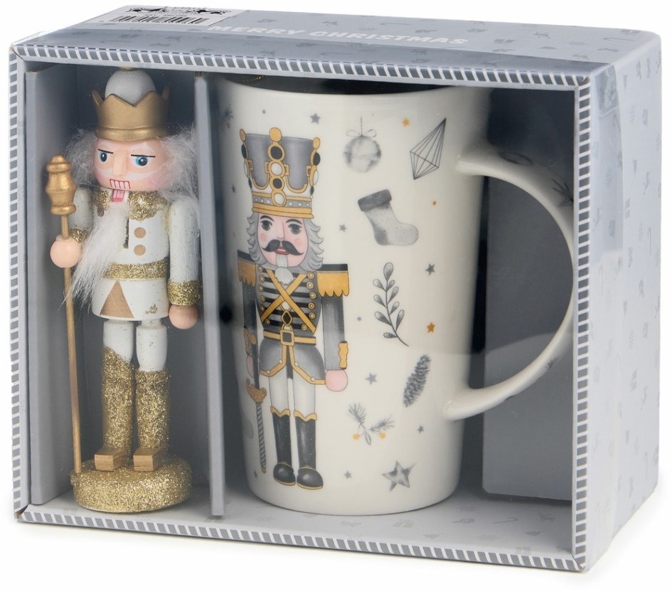 Набор подарочный lefard "щелкунчик" (кружка 385 мл в комплекте с ёлочной игрушкой) (580-096)