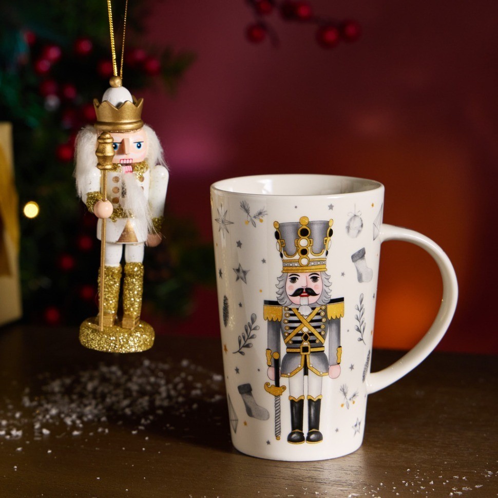 Набор подарочный lefard "щелкунчик" (кружка 385 мл в комплекте с ёлочной игрушкой) (580-096)