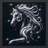 Картина Вальс звездной нити с кристаллами Swarovski (2449)