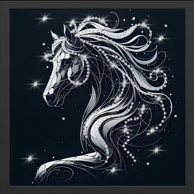 Картина Вальс звездной нити с кристаллами Swarovski (2449)