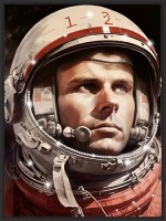 Картина Человек космоса с кристаллами Swarovski (3339)