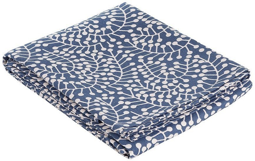 Скатерть темно-синего цвета с принтом Спелая Смородина из коллекции scandinavian touch, 170х170 см (73540)