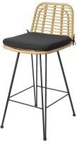 Стул полубарный vetle flat, ротанг (77585)