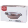 Форма для запекания со стеклянной жаропрочной крышкой agness 35,5*21,3*13,4см 2,5л серая (189-308)