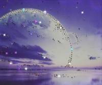 Картина Земля с кристаллами Swarovski (1108)