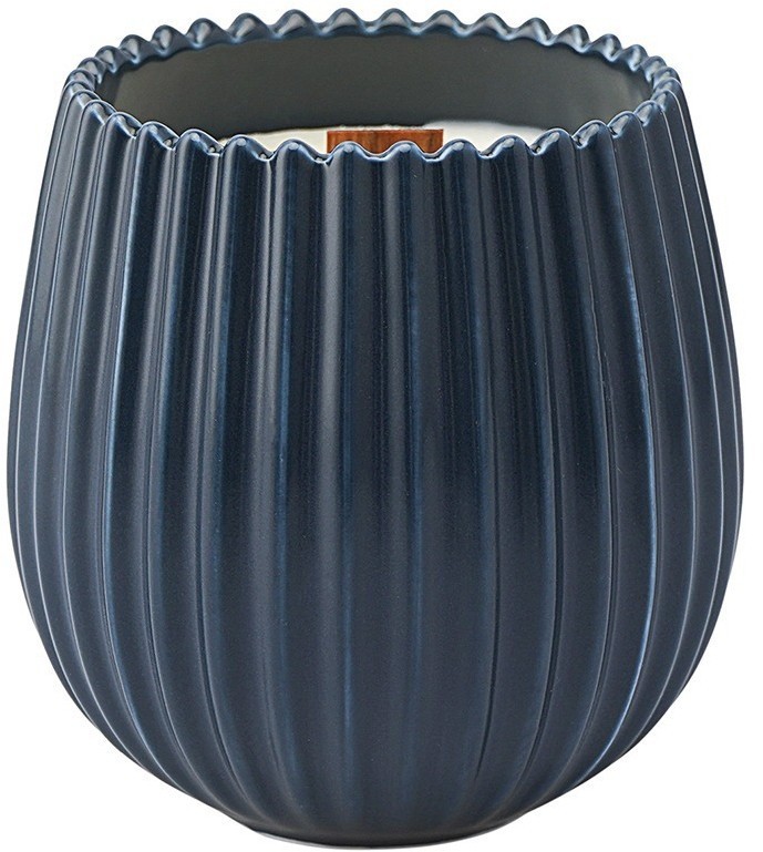 Свеча ароматическая с деревянным фитилём secret santa из коллекции edge, синий, 60 ч (75700)