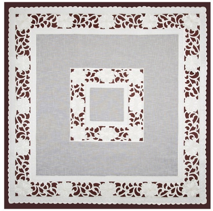 Декоративная салфетка 85*85 см, 100% полиэстер SANTALINO (836-251)