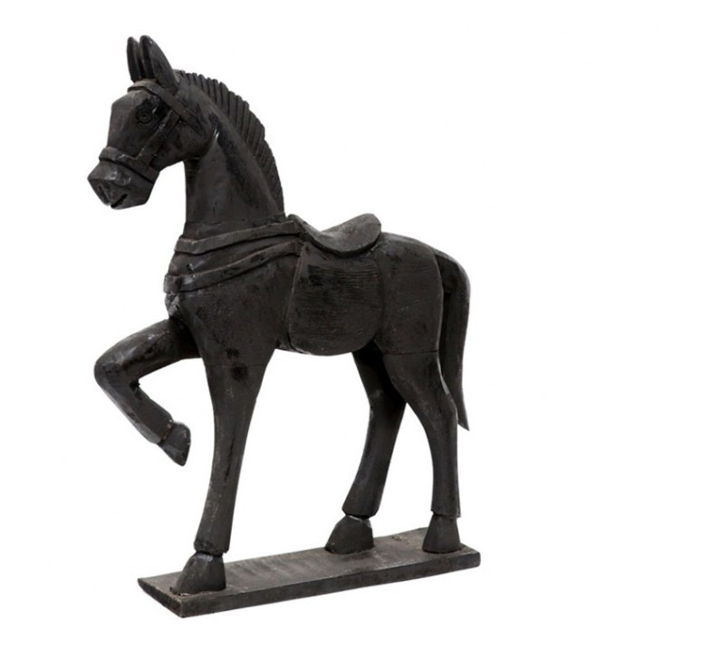 Декор лошадь HD681, манго, Black, ROOMERS FURNITURE